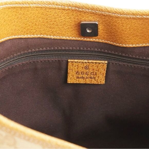 Gucci Vintage Gucci GG canvas Women Brown Tote Bags Pre Loved - Picture 9 of 14